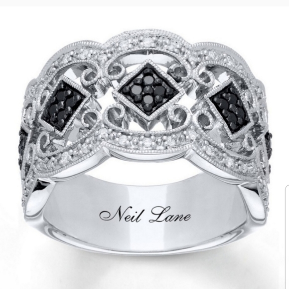 Neil Lane Jewelry Neil Lane Black White Diamond Ss 925 Ring Poshmark neil lane black white diamond ss 925 ring